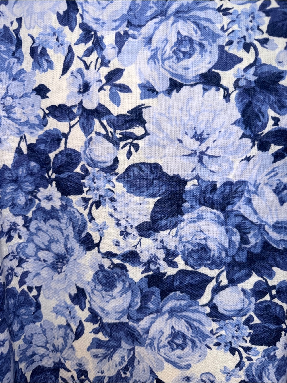 Abercrombie & Fitch, Floral Blue Sleeveless Shift Dress, L - Picture 7 of 8